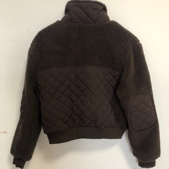 ALO Yoga Sherpa Edge Bomber Espresso - Picture 2 of 2